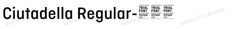 Ciutadella Regular字体转换